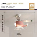 GobekUsa Kids' Helicopter Ceiling Fan with LED Light Chandelier - Modern Aircraft Design