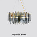 GobekUsa Gold Metal Chain LED Pendant Lights for Modern Luxury Living Room