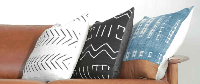 Modern Boho | Black Mudcloth Pillow