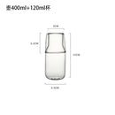 Modern borosilicate glass drinkware set kitchen carafe and tumbler by Decorbites