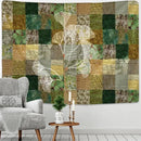 Modern botanical wildflower tapestry – bedroom abstract floral art by Decorbites