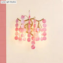 GobekUsa Modern Branch Design Bedroom Wall Lamp - Blue/Pink Glass, 2 Lights, Open Bulb