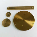 GobekUsa Ceiling Plate for Pendant Lamp Chandeliers White Black Gold 3 Holes