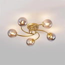 GobekUsa Glass Bulb LED Ceiling Light Fixture for Modern Living Room and Kitchen