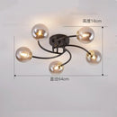 GobekUsa Glass Bulb LED Ceiling Light Fixture for Modern Living Room and Kitchen