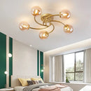 GobekUsa Glass Bulb LED Ceiling Light Fixture for Modern Living Room and Kitchen
