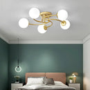 GobekUsa Glass Bulb LED Ceiling Light Fixture for Modern Living Room and Kitchen