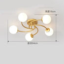 GobekUsa Glass Bulb LED Ceiling Light Fixture for Modern Living Room and Kitchen