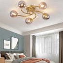 GobekUsa Glass Bulb LED Ceiling Light Fixture for Modern Living Room and Kitchen