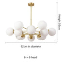 GobekUsa Glass Ball Pendant Lights: Modern LED Hanging Lamp for Home, Restaurant, Bar, and Cafe