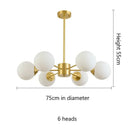 GobekUsa Glass Ball Pendant Lights: Modern LED Hanging Lamp for Home, Restaurant, Bar, and Cafe