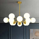 GobekUsa Glass Ball Pendant Lights: Modern LED Hanging Lamp for Home, Restaurant, Bar, and Cafe