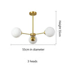 GobekUsa Glass Ball Pendant Lights: Modern LED Hanging Lamp for Home, Restaurant, Bar, and Cafe