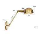 GobekUsa Gold Plated Adjustable Iron Wall Sconces for Home Decor