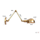 GobekUsa Gold Plated Adjustable Iron Wall Sconces for Home Decor