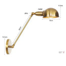 GobekUsa Gold Plated Adjustable Iron Wall Sconces for Home Decor