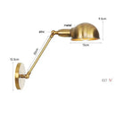 GobekUsa Gold Plated Adjustable Iron Wall Sconces for Home Decor