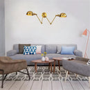 GobekUsa Gold Plated Adjustable Iron Wall Sconces for Home Decor
