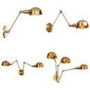 GobekUsa Gold Plated Adjustable Iron Wall Sconces for Home Decor