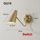 GobekUsa Adjustable E27 LED Wall Lamp Sconces Indoor Lighting Home Decor Bedroom Fixture