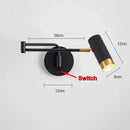 GobekUsa Adjustable E27 LED Wall Lamp Sconces Indoor Lighting Home Decor Bedroom Fixture