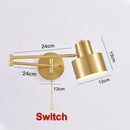 GobekUsa Adjustable E27 LED Wall Lamp Sconces Indoor Lighting Home Decor Bedroom Fixture