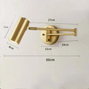 GobekUsa Adjustable E27 LED Wall Lamp Sconces Indoor Lighting Home Decor Bedroom Fixture