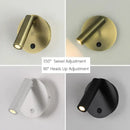 Modern brass adjustable led wall reading lamp bedroom spotlight by Decorbites