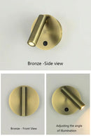 Modern brass adjustable led wall reading lamp bedroom spotlight by Decorbites