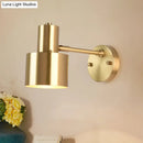 GobekUsa Brass Metal Geometry Wall Sconce - Modern 1 Bulb Light Fixture for Dining Room