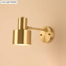GobekUsa Brass Metal Geometry Wall Sconce - Modern 1 Bulb Light Fixture for Dining Room