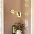 GobekUsa Brass Metal Geometry Wall Sconce - Modern 1 Bulb Light Fixture for Dining Room