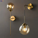GobekUsa Glass Ball LED Wall Lamp for Nordic Modern Bedroom Lighting