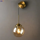 GobekUsa Glass Ball LED Wall Lamp for Nordic Modern Bedroom Lighting