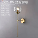 GobekUsa Glass Ball LED Wall Lamp for Nordic Modern Bedroom Lighting