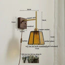 GobekUsa Glass Copper LED Wall Lights Modern Bedside Lamp for Bedroom Living Room