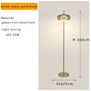 GobekUsa Glass LED Floor Lamp Modern Luxury Home Decor Living Room Lighting