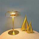 GobekUsa Elegant Mushroom Glass Bowl Table Lamp for Modern Nordic Living Spaces