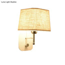 GobekUsa Modern Black and Beige Tapered Wall Sconce with 1 Light and Backplate