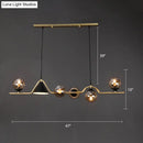 GobekUsa Minimalist Gold Metal Dining Pendant Lamp - Cone and Ball Hanging Island Light for Dining Room
