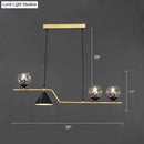 GobekUsa Minimalist Gold Metal Dining Pendant Lamp - Cone and Ball Hanging Island Light for Dining Room