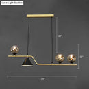 GobekUsa Minimalist Gold Metal Dining Pendant Lamp - Cone and Ball Hanging Island Light for Dining Room