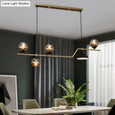 GobekUsa Minimalist Gold Metal Dining Pendant Lamp - Cone and Ball Hanging Island Light for Dining Room