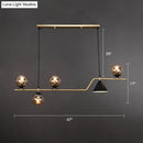 GobekUsa Minimalist Gold Metal Dining Pendant Lamp - Cone and Ball Hanging Island Light for Dining Room