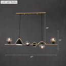 GobekUsa Minimalist Gold Metal Dining Pendant Lamp - Cone and Ball Hanging Island Light for Dining Room