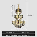 GobekUsa Crystal Hollow Villa Chandelier: Modern Luxury Pendant Light for Living Room and Hotel Lobby