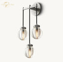 GobekUsa Crystal LED Wall Sconce: Elegant Bedroom Living Room Bathroom Lighting Fixtures