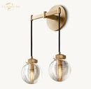 GobekUsa Crystal LED Wall Sconce: Elegant Bedroom Living Room Bathroom Lighting Fixtures