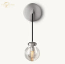 GobekUsa Crystal LED Wall Sconce: Elegant Bedroom Living Room Bathroom Lighting Fixtures
