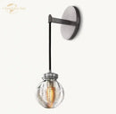 GobekUsa Crystal LED Wall Sconce: Elegant Bedroom Living Room Bathroom Lighting Fixtures